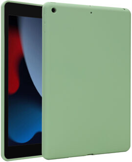 Liquid Silicone Backcover iPad 9 (2021) 10.2 inch/iPad 8 (2020) 10.2 inch/iPad 7 (2019) 10.2 inch Tablethoesje Groen