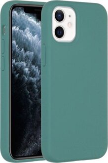 Liquid Silicone Backcover iPhone 12 Mini Telefoonhoesje Groen