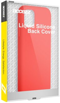 Liquid Silicone Backcover iPhone 15 Plus Telefoonhoesje Rood