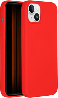 Liquid Silicone Backcover iPhone 15 Plus Telefoonhoesje Rood