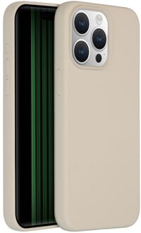 Liquid Silicone Backcover met MagSafe iPhone 15 Pro Max Telefoonhoesje Grijs