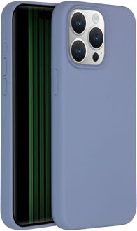 Liquid Silicone Backcover met MagSafe iPhone 15 Pro Max Telefoonhoesje Grijs