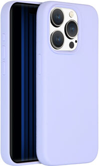 Liquid Silicone Backcover met MagSafe iPhone 15 Pro Telefoonhoesje Paars