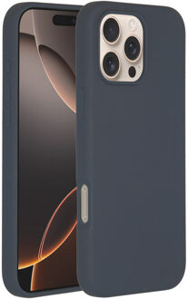 Liquid Silicone Backcover met MagSafe iPhone 16 Pro Max Telefoonhoesje Blauw