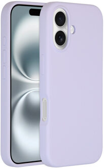 Liquid Silicone Backcover met MagSafe iPhone 16 Telefoonhoesje Paars