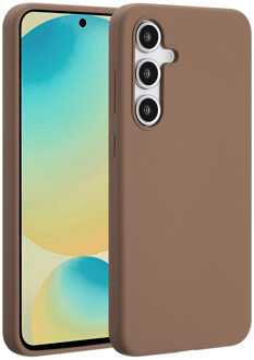 Liquid Silicone Backcover met MagSafe voor Samsung Galaxy S24 FE Telefoonhoesje Bruin