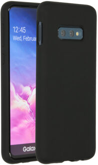 Liquid Silicone Backcover Samsung Galaxy S10e hoesje - Zwart