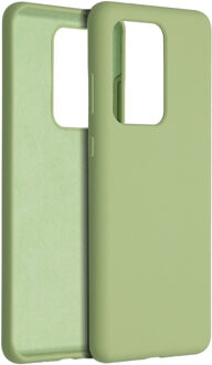 Liquid Silicone Backcover Samsung Galaxy S20 Ultra hoesje - Groen