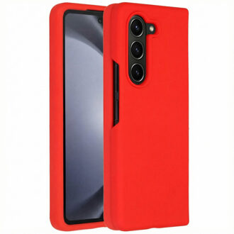 Liquid Silicone Backcover Samsung Galaxy Z Fold 5 Telefoonhoesje Rood