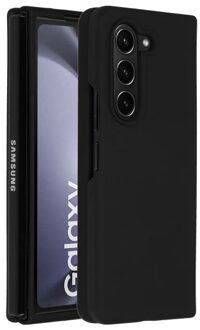 Liquid Silicone Backcover Samsung Galaxy Z Fold 5 Telefoonhoesje Zwart