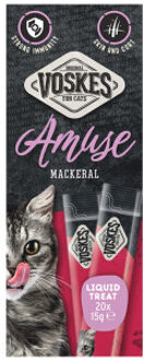 Liquid Treat makreel kattensnack 4 verpakkingen (80 x 15 g)