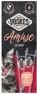 Liquid Treat zalm kattensnack 2 verpakkingen (40 x 15 g)