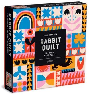 Lisa Congdon Rabbit Quilt 144 Piece Wood Puzzle -  Galison (ISBN: 9780735370272)