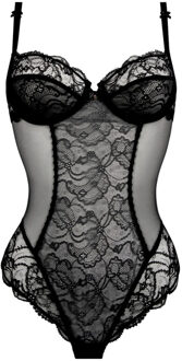 Lise Charmel Lingerie Feerie Couture Body string zwart Calais kant ACH4174 - 40|75C