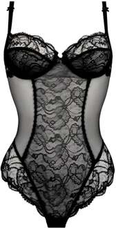 Lise Charmel Lingerie Feerie Couture Body string zwart Calais kant ACH4174 - 42|80D
