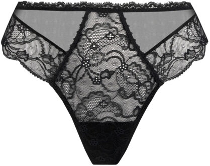 Lise Charmel Lingerie Feerie Couture Italiaanse slip zwart Calais kant ACH0774 - 44