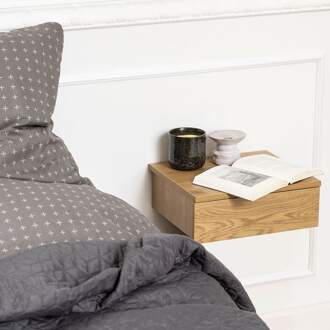 Lisomme Bram houten nachtkastje bruin - 37 x 32 cm