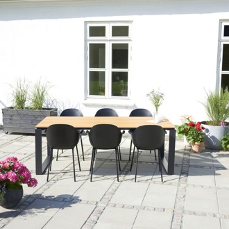 Lisomme Joris tuintafel naturel - 210 x 100 cm Bruin