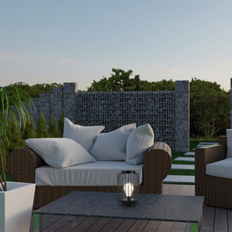 Lisomme Kyra tuinlamp zwart - Ø 14 x 21 cm