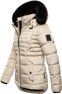 Lissandra gewatteerde winterjas voor dames - warm en stijlvol Beige