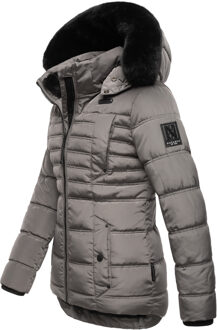 Lissandra gewatteerde winterjas voor dames - warm en stijlvol Grijs - M