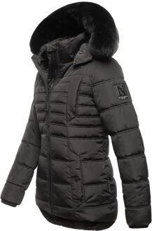 Lissandra gewatteerde winterjas voor dames - warm en stijlvol Zwart - M
