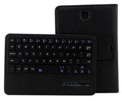 Litchi Tablet Shell Voor Samsung Galaxy Tab S6 Lite 10.4 P610 P615 P618 Case Draadloze Bluetooth Toetsenbord Magnetische Stand Cover + Pen zwart