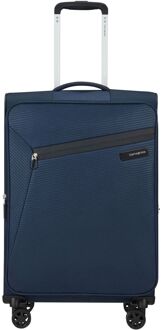 Litebeam Spinner 66 EXP midnight blue zachte koffer lichtgewicht koffer Blauw - H 66 x B 43 x D 29 cm