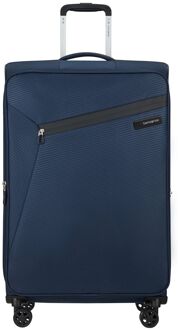 Litebeam Spinner 77 EXP midnight blue zachte koffer lichtgewicht koffer Blauw - H 77 x B 47 x D 31 cm