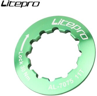 Litepro Aluminium 11T Freewheel Cover Bike Vliegwiel Attachment Bolt Schroef Cassette Covers Iamok Fiets Accessoires groen 11T