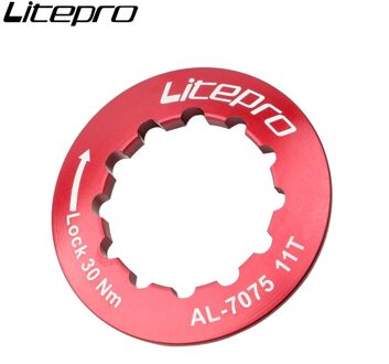 Litepro Aluminium 11T Freewheel Cover Bike Vliegwiel Attachment Bolt Schroef Cassette Covers Iamok Fiets Accessoires rood 11T