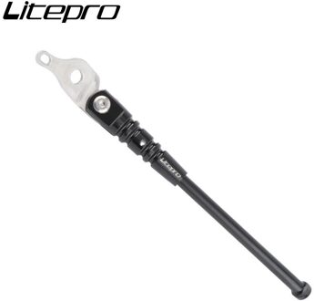 Litepro Bike Side Stand Voor Brompton Kickstand Aluminium 135G zwart