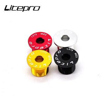 Litepro Fiets M23/M24 Hoofd Buis Schroef 28.6Mm Voorvork Aluminium Standpijp Vouwfiets Onderdelen Voor Fnhon Dahon langtu M24 zwart