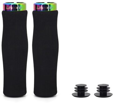 Litepro Mtb Mountainbike Grips Vouwfiets Handvat Grips Stuur Ultra Licht Enkelzijdig Vergrendeling Spons Handgreep Fiets Deel LP grips kleurrijk