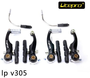 Litepro V305 Vouwfiets Ultra Licht Korte Arm V Remklauw MINI-V Refiting Road Fiets Onderdelen zwart
