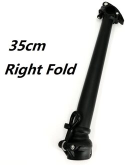 Litepro Vouwfiets Stuurpen 35Cm 40Cm Aluminium Rechts Vouwen Stuurpen Stuur 25.4Mm Vork 28.6Mm Bmx fiets Deel 35cm zwart