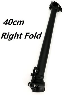 Litepro Vouwfiets Stuurpen 35Cm 40Cm Aluminium Rechts Vouwen Stuurpen Stuur 25.4Mm Vork 28.6Mm Bmx fiets Deel 40cm zwart