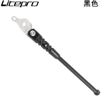 Litepro Vouwfiets Voor Brompton Kickstand Voetsteun Aluminium Parkeren-Stand Bmx Fiets Accessoires zwart