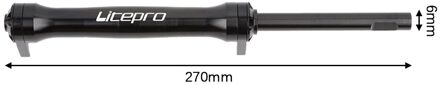 Litepro Wiel Verlengstuk Voor Brompton Achter Cargo Rack Easywheel Outdoor Sport Vouwfiets Wiel Telescopische Stang Paars