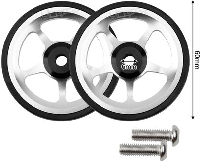 Litepro Wiel Verlengstuk Voor Brompton Achter Cargo Rack Easywheel Outdoor Sport Vouwfiets Wiel Telescopische Stang Rood