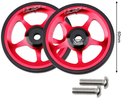 Litepro Wiel Verlengstuk Voor Brompton Achter Cargo Rack Easywheel Outdoor Sport Vouwfiets Wiel Telescopische Stang wit