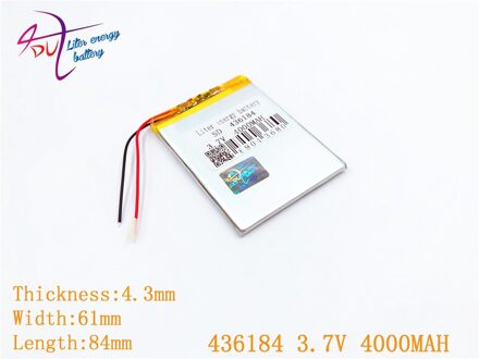 Liter energie batterij 1 PCS 436184 3.7 V 4000 MAH batterij tablet met Bescherming Boord Voor VX787 VX530 VX540T VX585