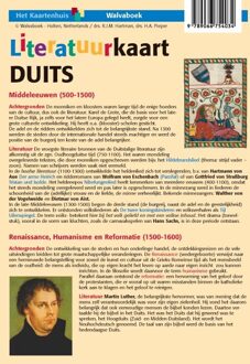 Literatuurkaart Duits -  Drs. R.J.M. Hartman (ISBN: 9789066754034)
