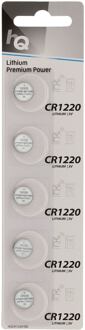 Lithium Knoopcel Batterij CR1220 3 V 5-Blister