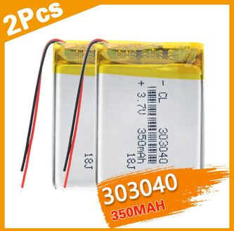 Lithium Polymeer Batterij 2 Stuks 3.7V 303040 Model Oplaadbare Li Ion Mobiele Vervanging Met Pcm Voor gps Camera