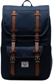 Little America Mid Backpack navy backpack Blauw - H 43 x B 28 x D 13