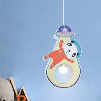 Little Astronauts Panda hanglamp rood, blauw
