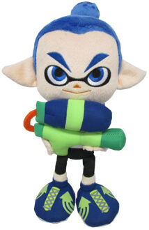 Little Buddy Toys Nintendo Splatoon Inkling Boy Blue pluchen knuffel 23 cm