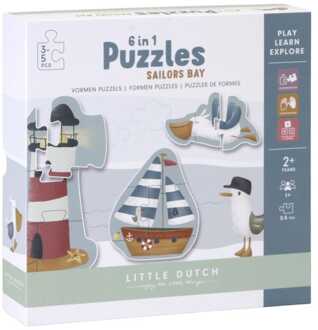 Little Dutch 1401960069 Little Dutch 6-in-1 puzzel Sailors Bay