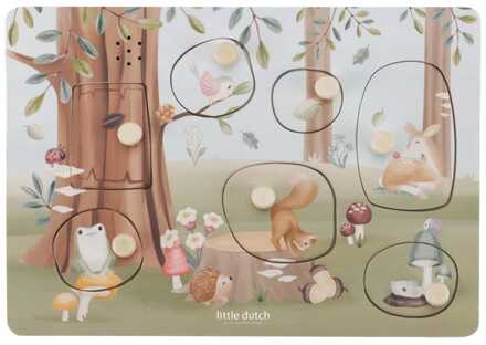 Little Dutch Geluidenpuzzel hout Forest Friends